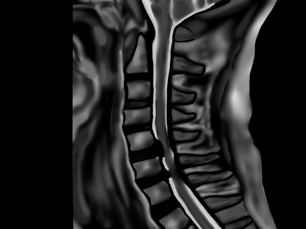 頚椎椎間板ヘルニアの画像